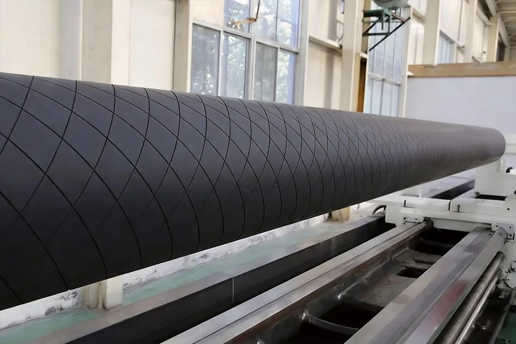 Carbon fiber roller shaft manufacturing process - industrial composite roll for high-performance applications