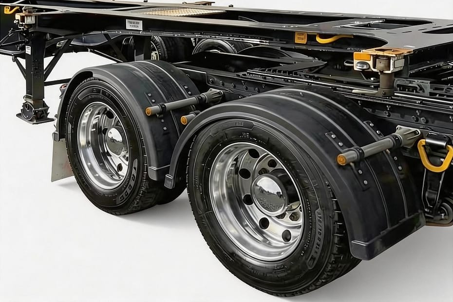 Glass fiber engineering vehicle parts - custom FRP trailer fenders for heavy-duty commercial use