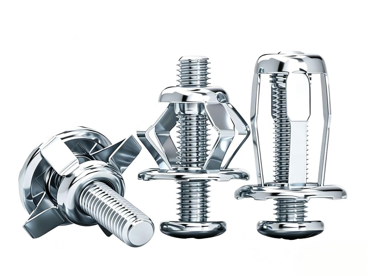 Carbon steel petal expansion blind rivet nuts for thin panels