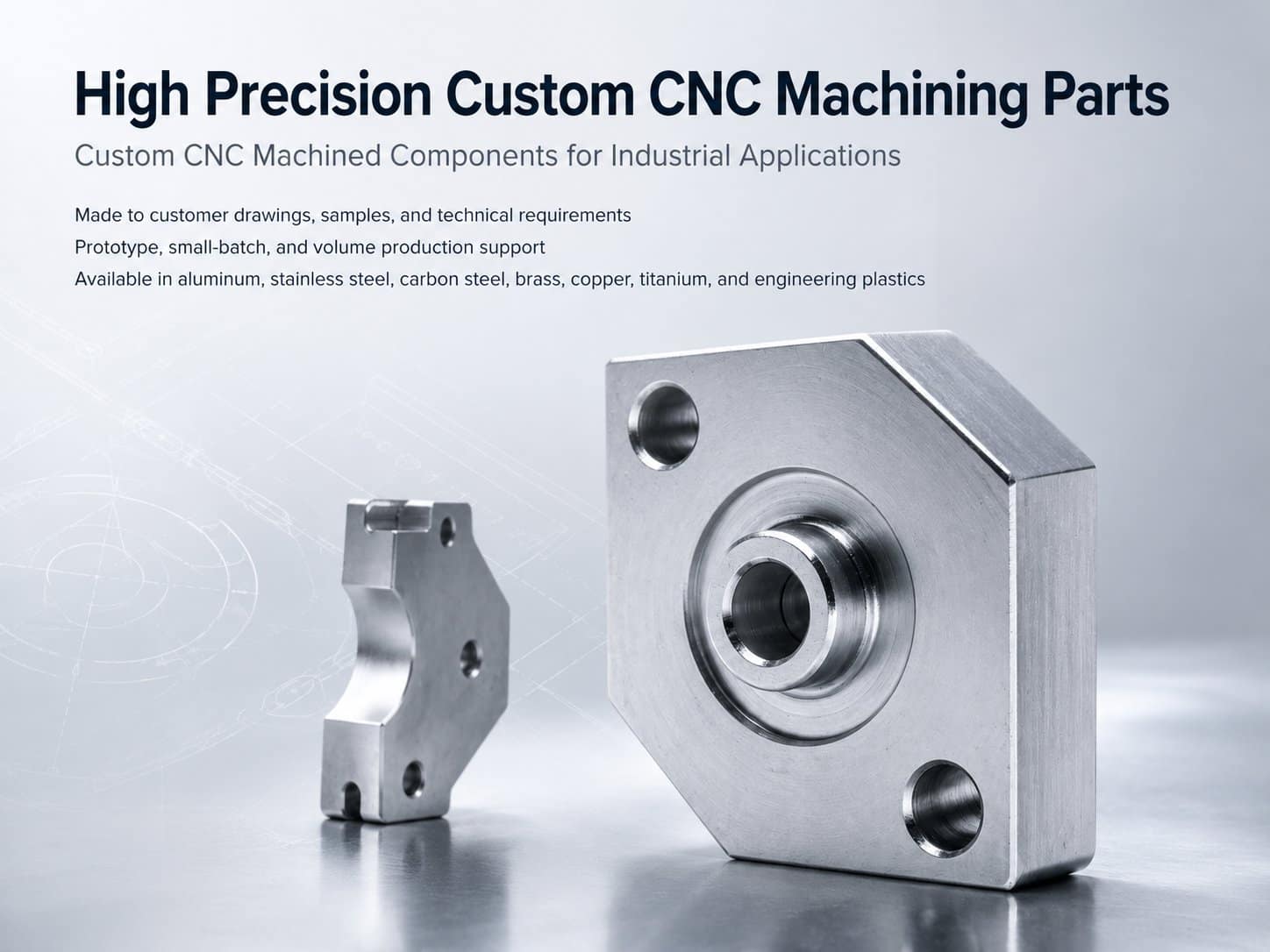 Custom CNC machined metal component