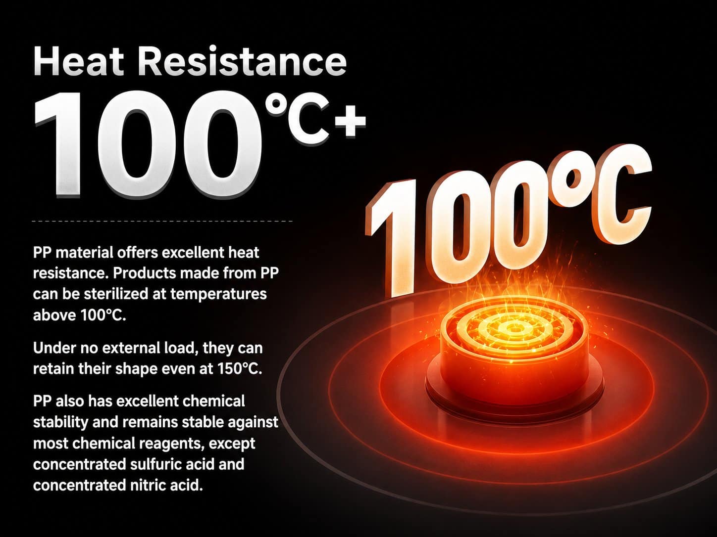 PP plastic bearing heat resistance for moderate temperature systems